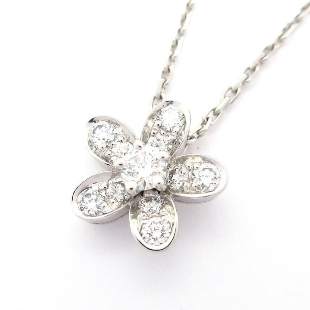 Van Cleef & Appel Necklace Socrates Pendant 1 Flower - Vcarg44200 18K White